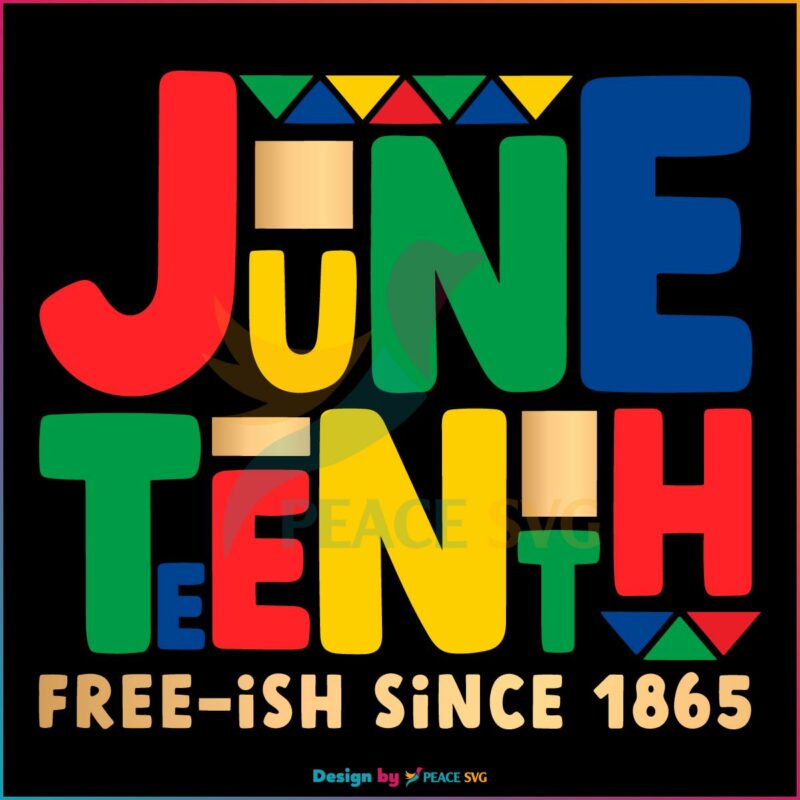 Juneteenth Freeish Since 1865 Svg
