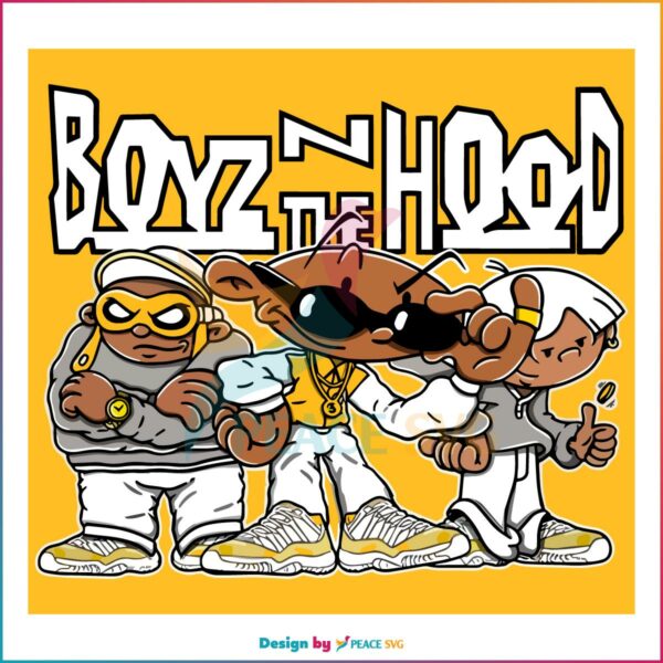 Boyz N The Hood Yellow Python Baseball SVG