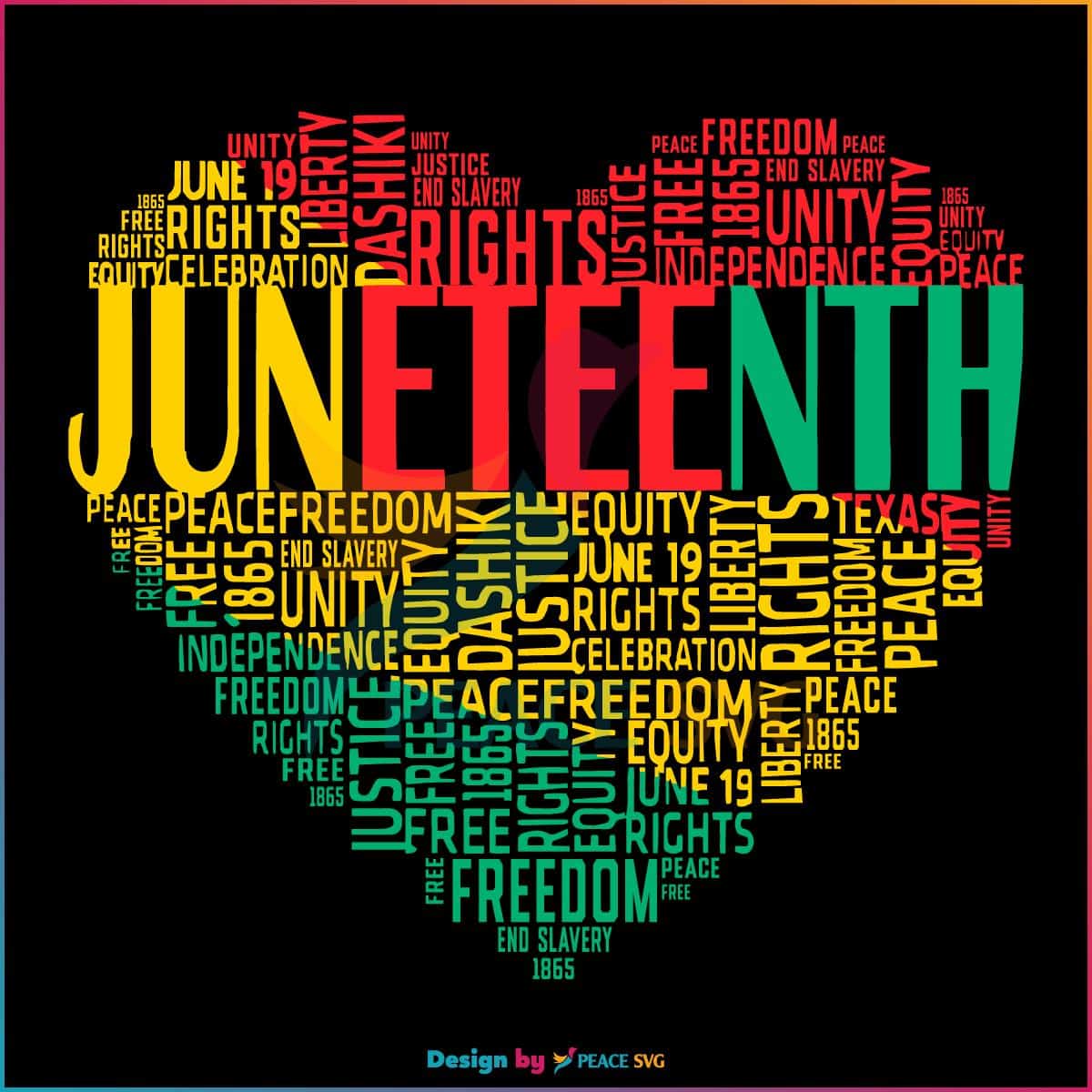 Juneteenth Definition Heart Best SVG