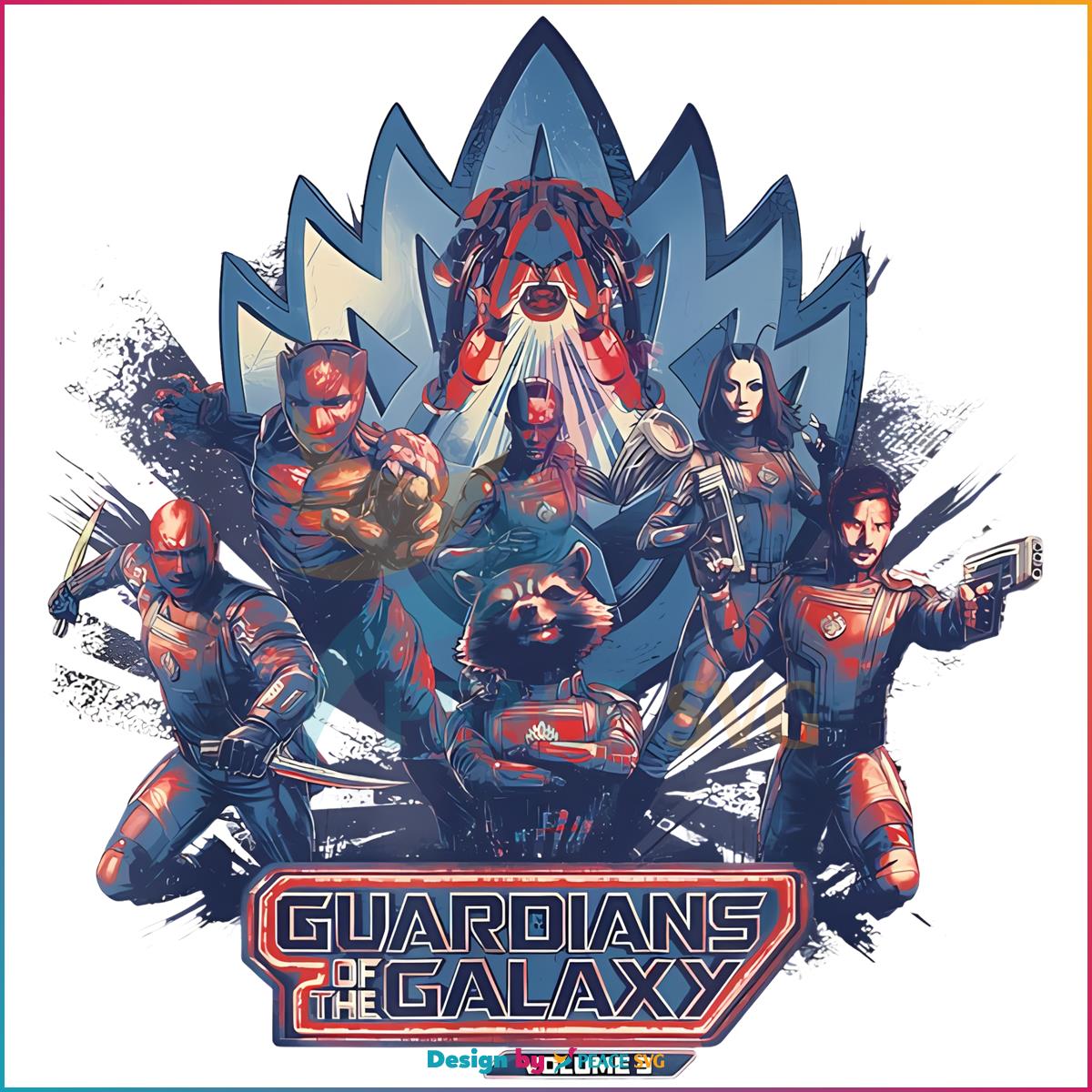 Guardians of the Galaxy Volume 3 Team Action Bowie PNG