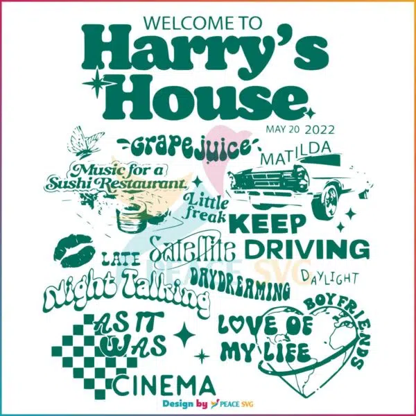 Harrys House Track List Svg