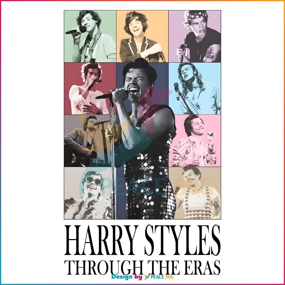 Harry Styles Through The Eras Png