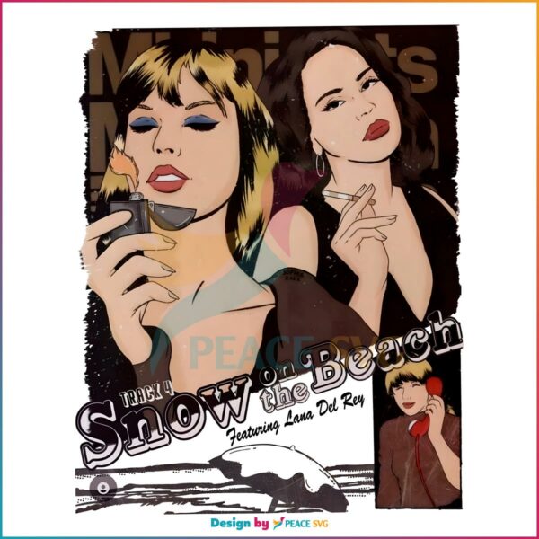 Taylor Swift Ft Lana Del Rey Song Comic Snow In The Beach Png