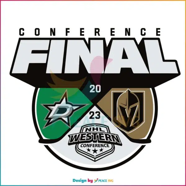 Vegas Golden Knights vs Dallas Stars 2023 NHL Western Conference Final SVG