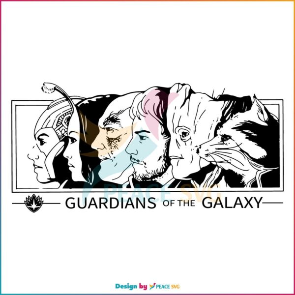 Guardians Of The Galaxy Squad SVG