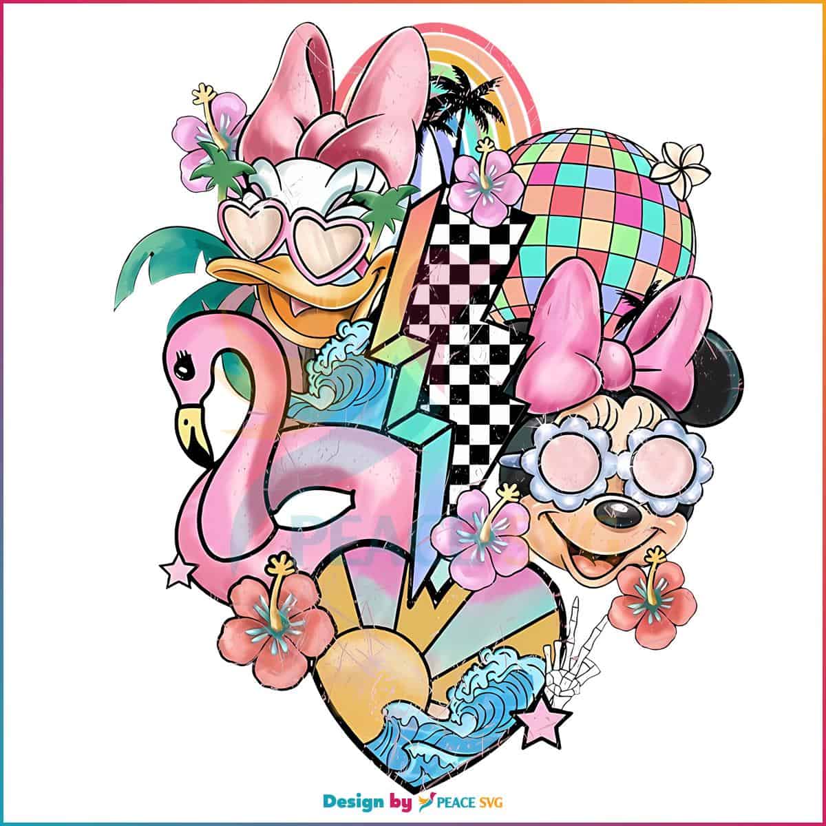 Retro Summer Vintage Disney PNG