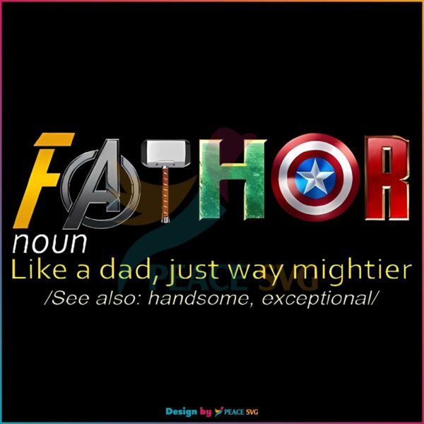 Fathor Thor Avengers Superhero Fathers Day Png
