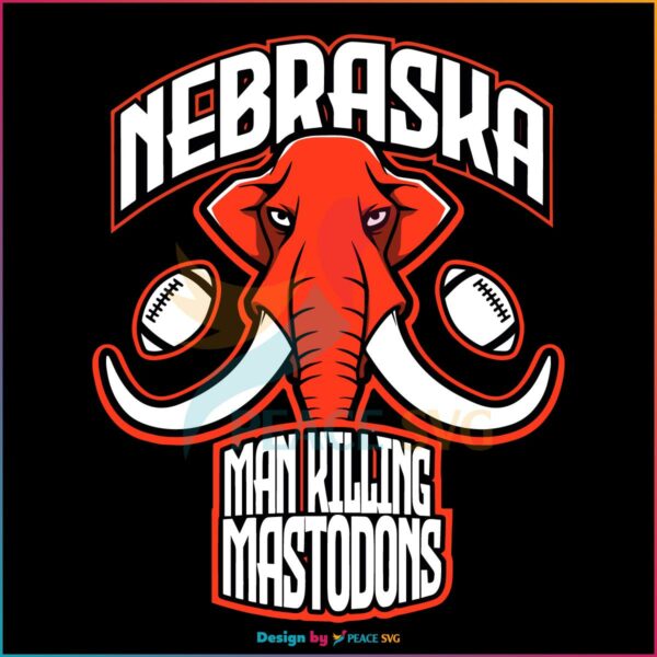 Elephant Logoish Nebraska Svg