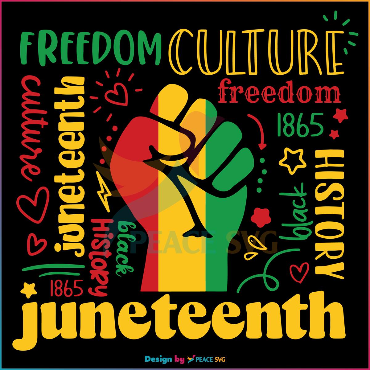 Black History Happy Juneteenth Day SVG