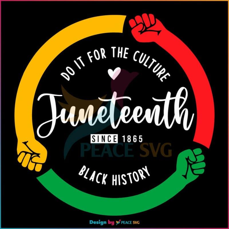 Do It For The Culture SVG Juneteenth 1865 SVG