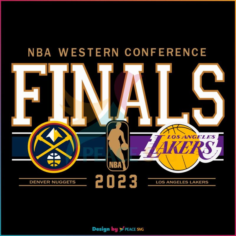 Los Angeles Lakers vs Denver Nuggets 2023 NBA Western Conference Finals SVG