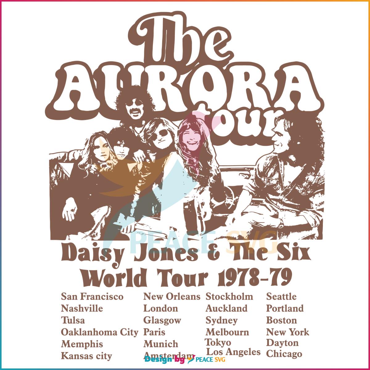 Vintage The Aurora Tour 1978 1979 Best SVG