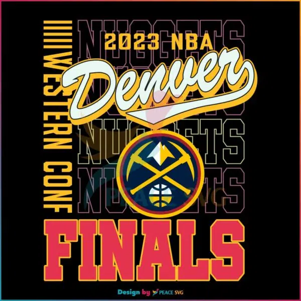 2023 Western Conference Finals Nuggets Logo SVG