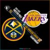 Denver Nuggets And Los Angeles Lakers 2023 Western Finals Championship SVG