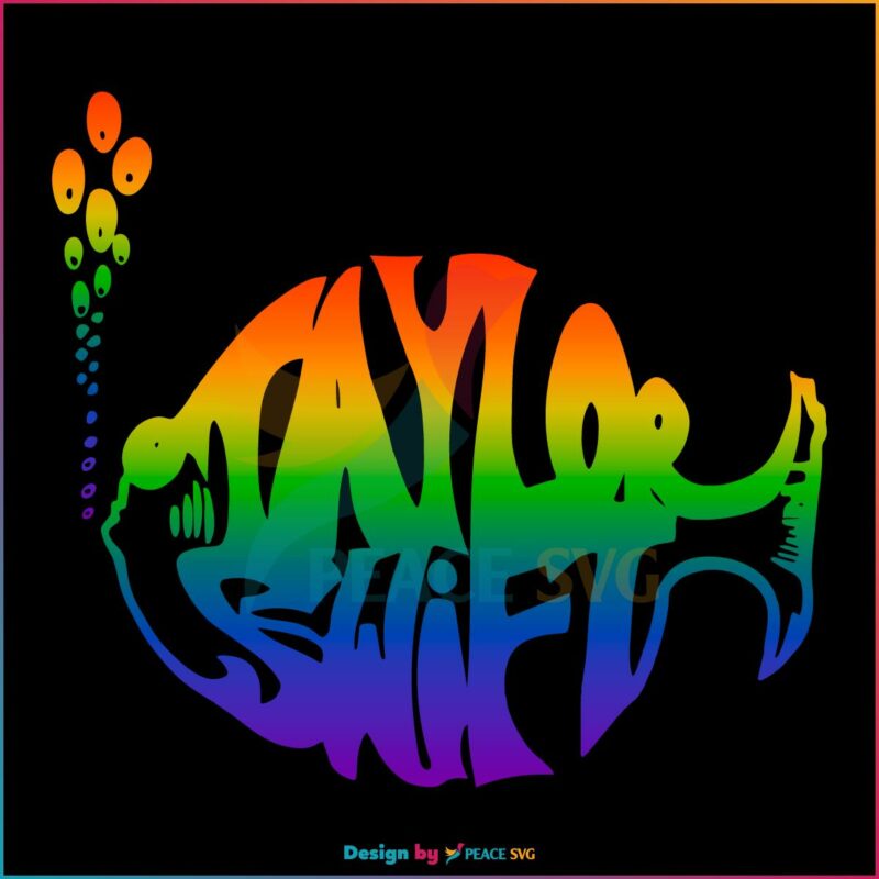Taylor Swift And Phish Rainbow SVG
