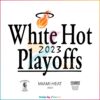 Nike Miami Heat White Hot 2023 NBA Playoffs SVG