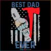 Firefighter Best Dad Ever Personalized Fist Bumb Dad American Flag SVG