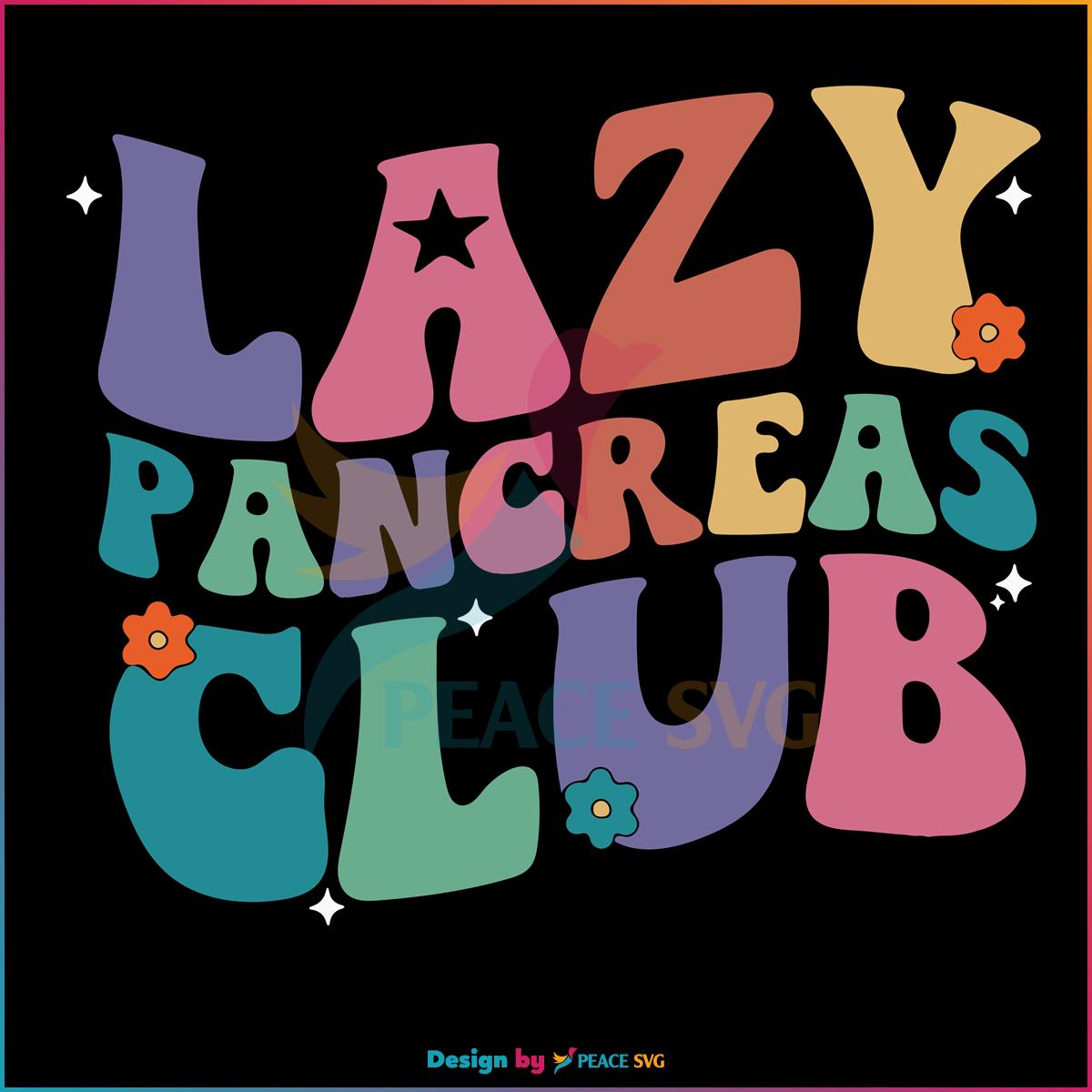 Lazy Pancreas Club Awareness World Diabetes Day SVG