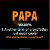 Fathers Day Papa Definition Best SVG