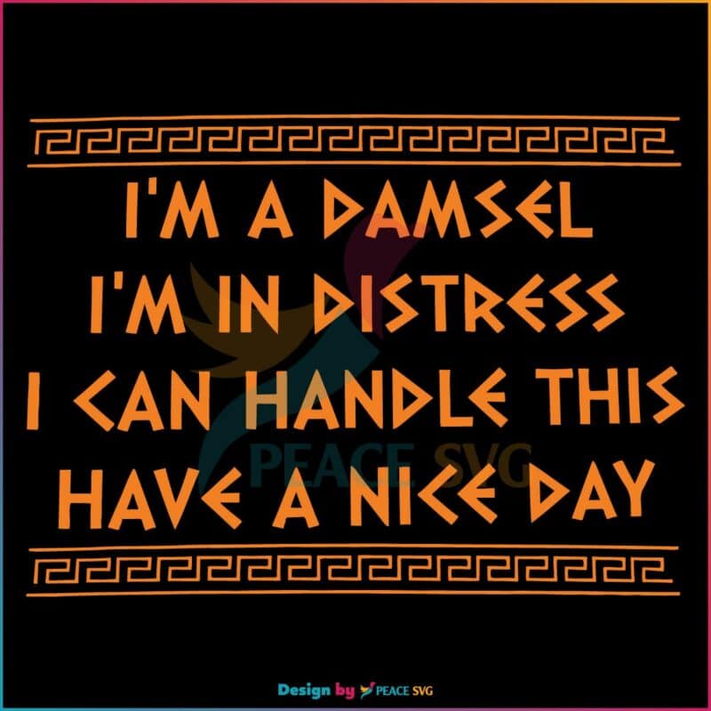 Damsel In Distress Svg