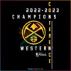 Denver Nuggets Champions Western Conference 2023 SVG
