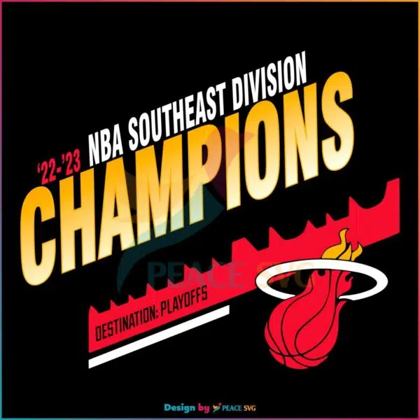 Miami Heat Southeast Division Champions SVG