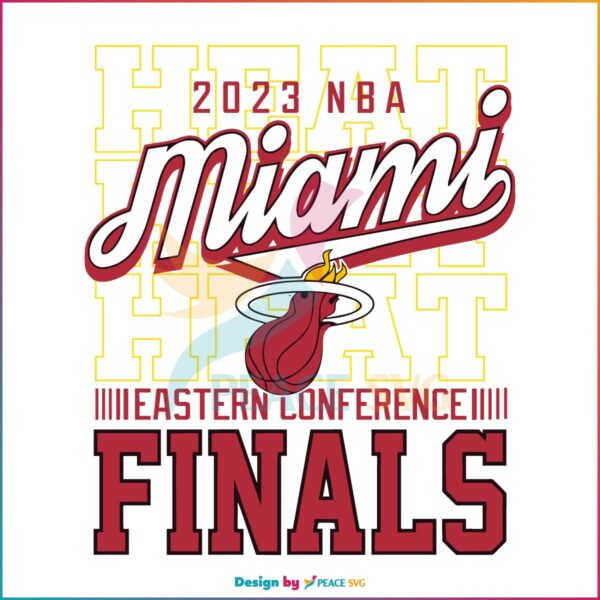 Miami Heat 2023 NBA Eastern Conference Finals SVG