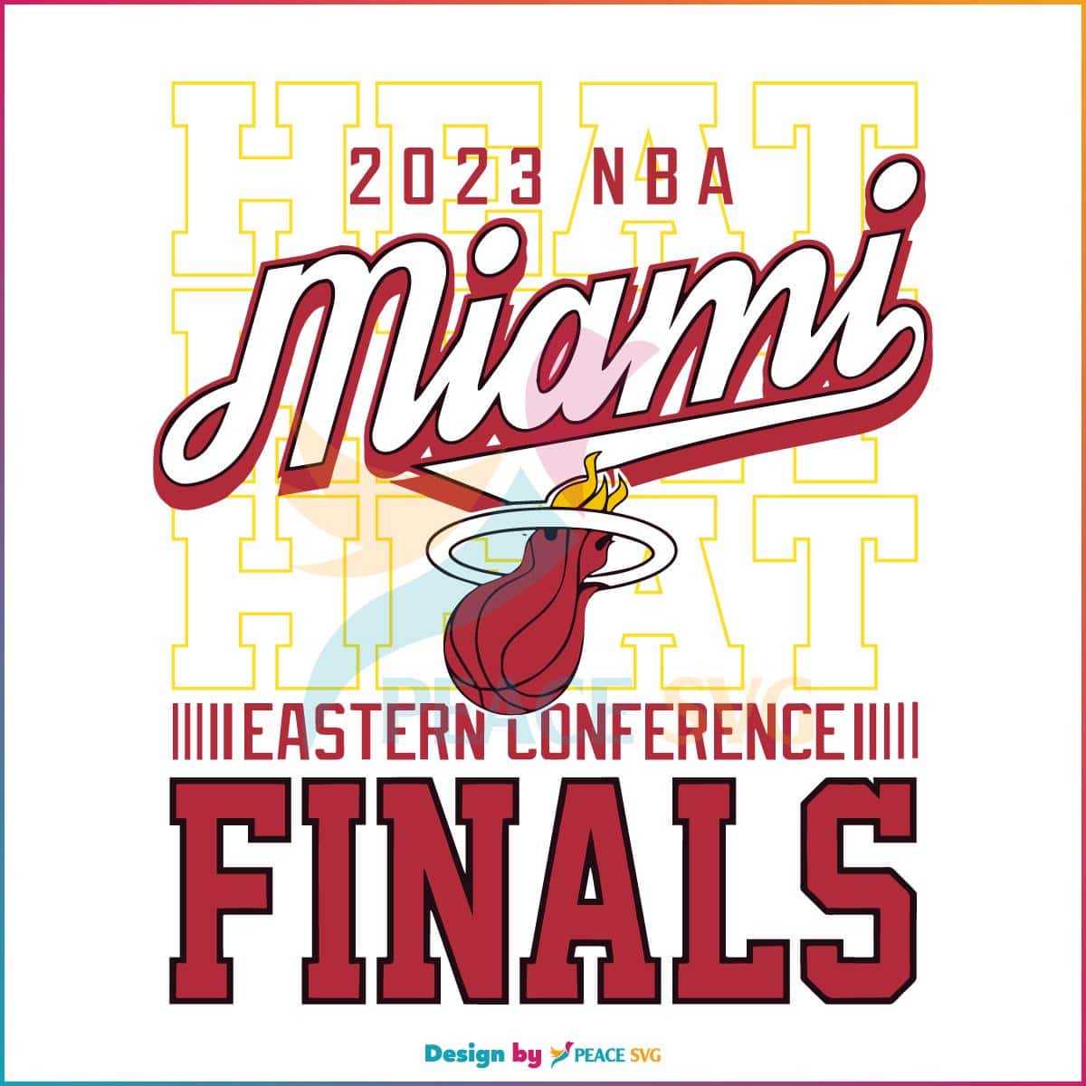 Miami Heat 2023 NBA Eastern Conference Finals SVG