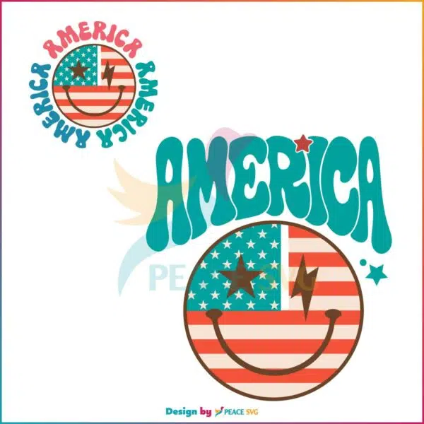 Retro America Happy 4th Of July SVG