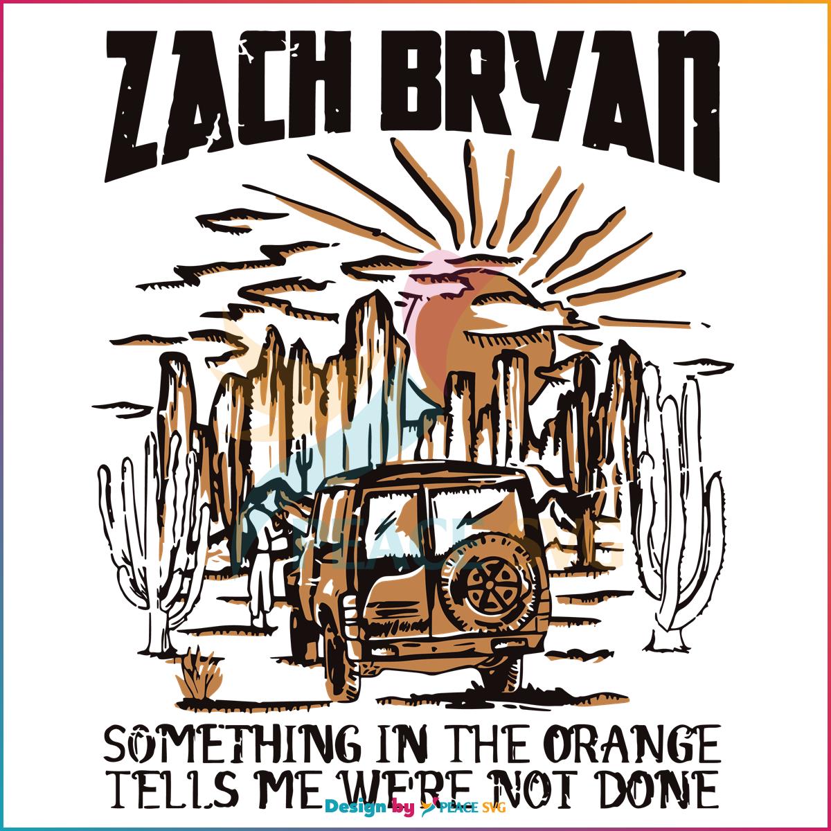 Zach Bryan Something In The Orange Vintage Zach Bryan Fan SVG