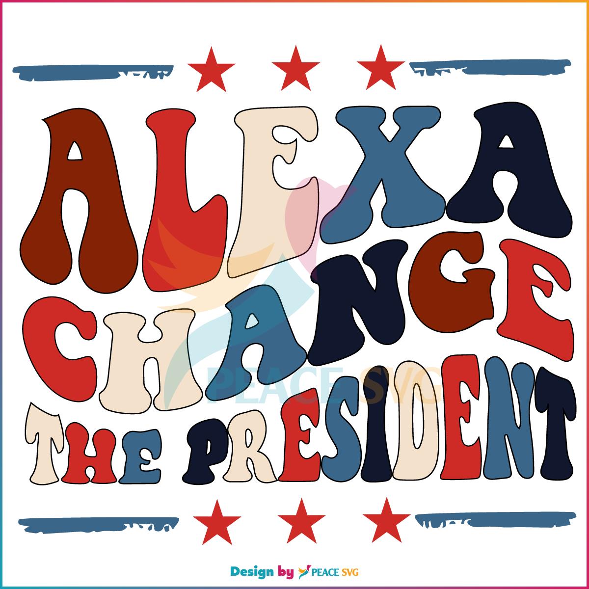 Alexa Change The President Republican Svg