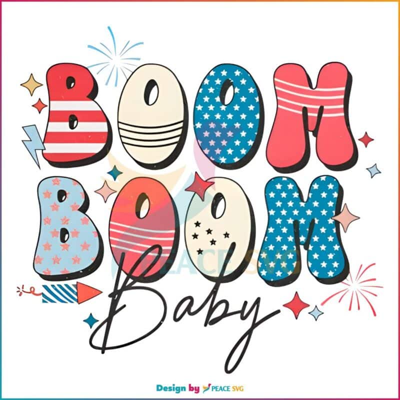 Boom Boom Baby 4th Of July Independence Day Png