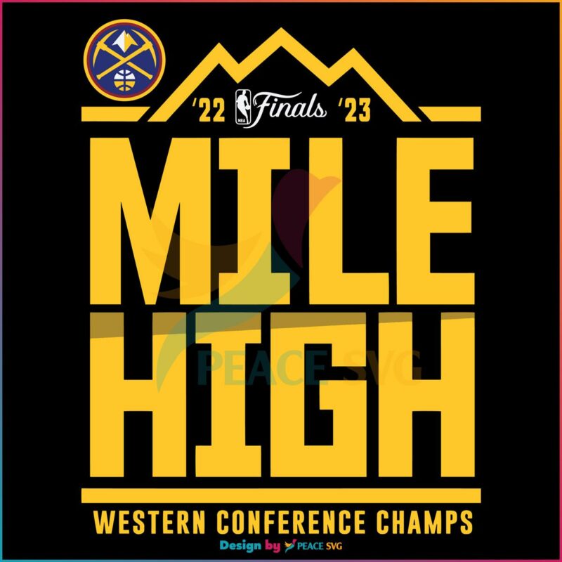 Denver Nuggets Western Conference Champs 2023 NBA Finals SVG