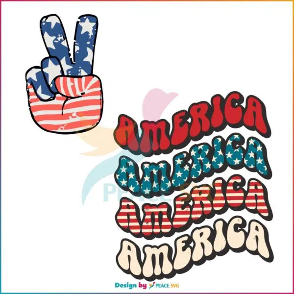 America Patriotic Independence Day July 4th SVG