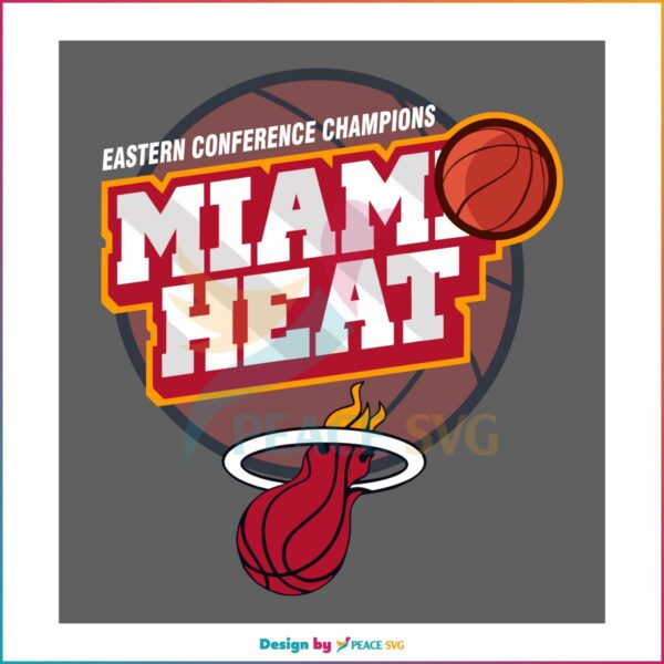 Miami Heat Eastern Conference Champions 2023 SVG