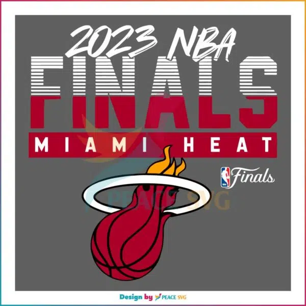 Basketball 2023 NBA Finals Miami Heat SVG