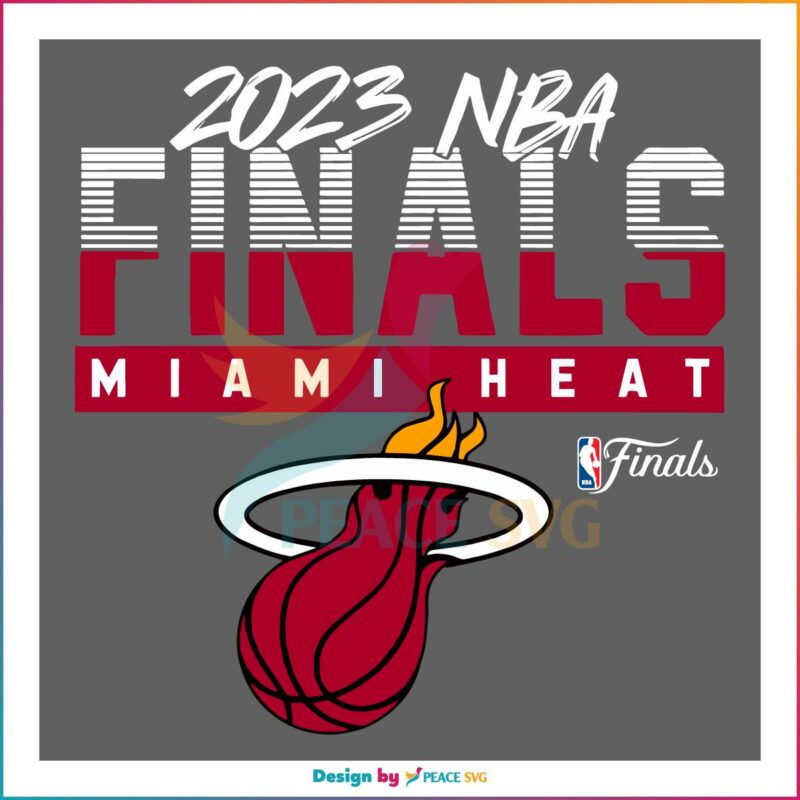 Basketball 2023 NBA Finals Miami Heat SVG