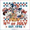 Vintage Disney 4th Of July Funny America SVG