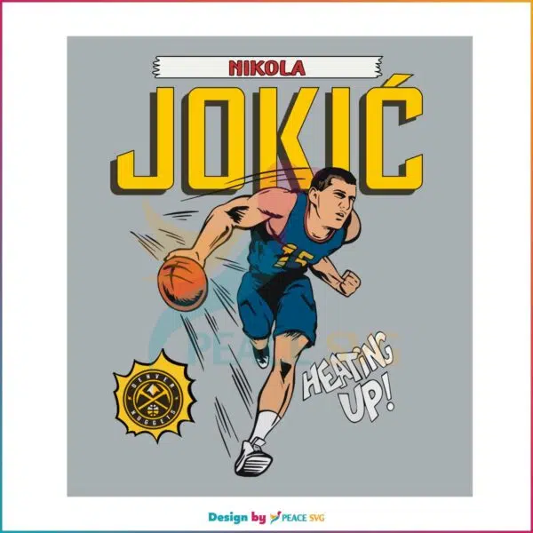 Nikola Jokic Denver Nuggets Comic Book Player SVG