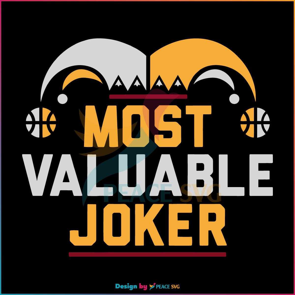 Most Valuable Joker SVG Nikola Jokic MVJ SVG
