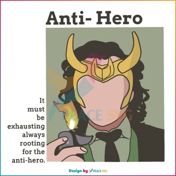 Loki Anti Hero Loki Odinson God of Mischief SVG