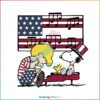 Patriotic Snoopy and Woodstock Independence Day SVG