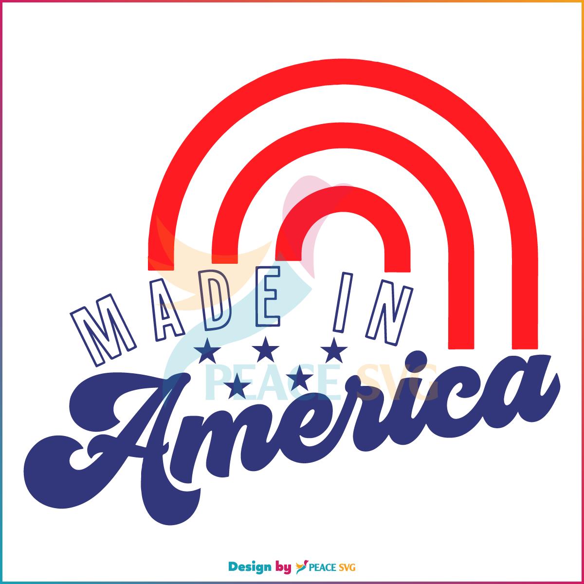Made In America Happy 4th Of July SVG