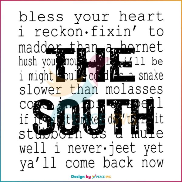 The South Bless Your Heart Quote SVG