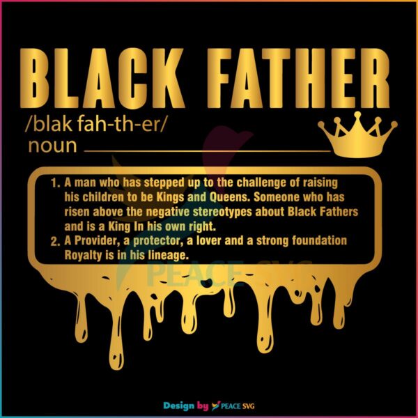 Black Father King Dad Black Lives Matte SVG