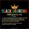 Juneteenth Family Black Grandma African American SVG