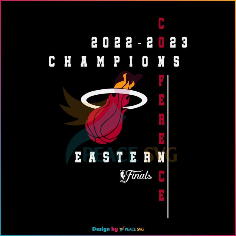 Miami Heat Champions Eastern Conference 2023 Svg