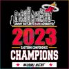 2023 Miami Heat NBA Eastern Conference Champions SVG