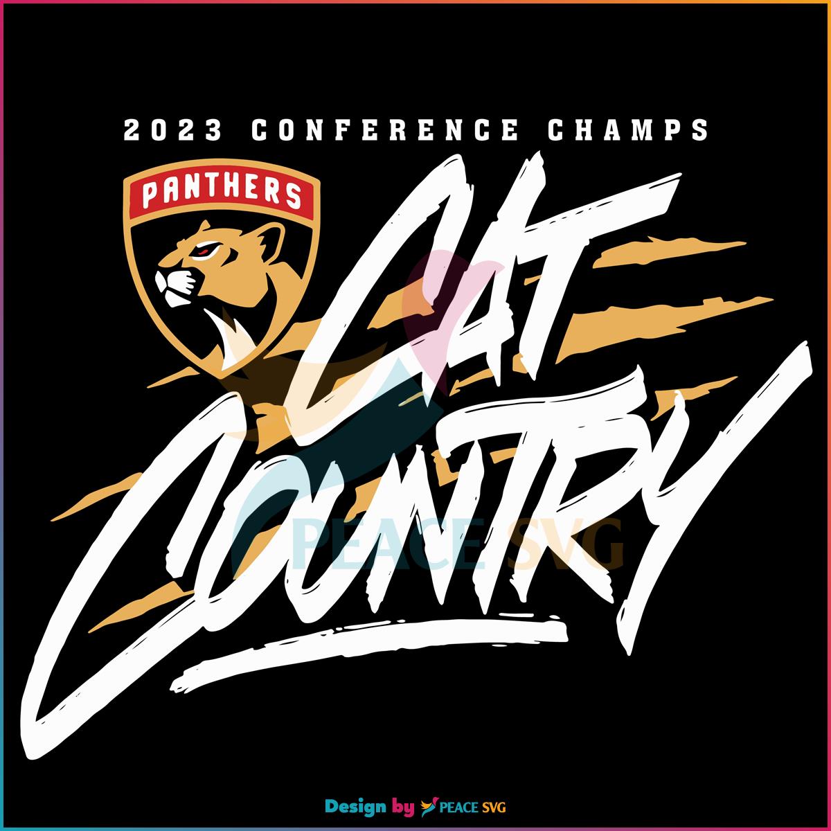 Florida Panthers Cat Country 2023 Eastern Conference Champions SVG