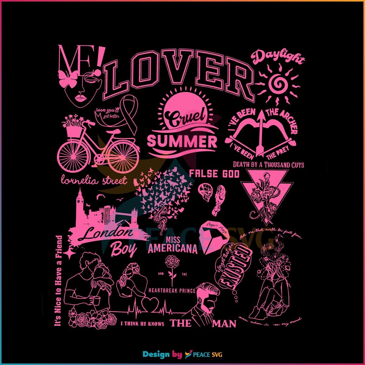 Taylor Swiftie Lover Music Lover Cruel Summer Svg